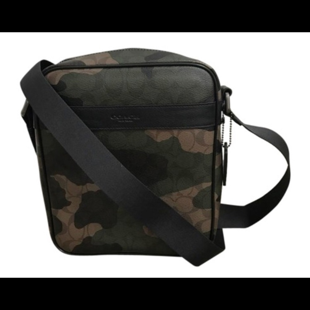 Coach camo mens shoulder bag